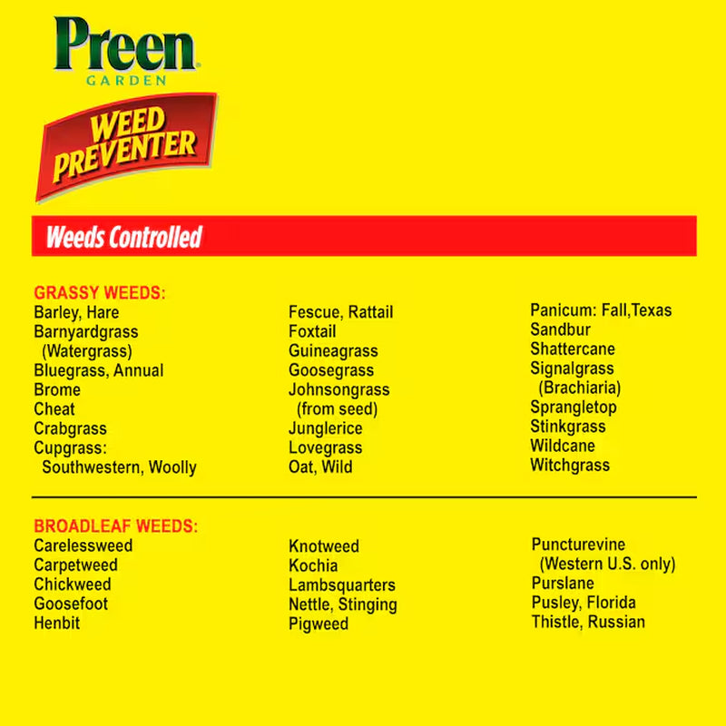 Garden Weed Preventer 5.6-Lbs. 900-Sq Ft Pre-Emergent Herbicide