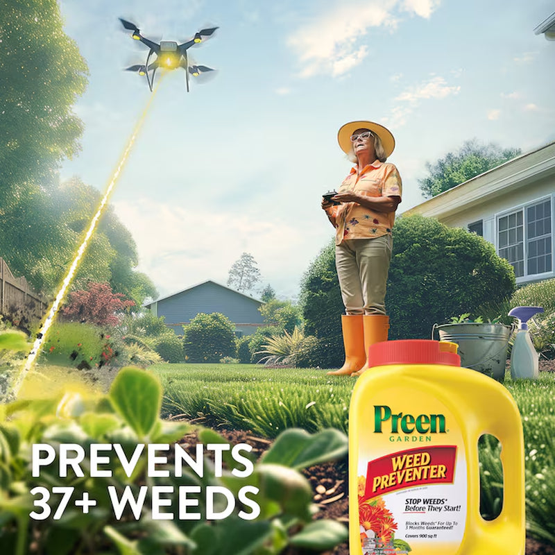 Garden Weed Preventer 5.6-Lbs. 900-Sq Ft Pre-Emergent Herbicide