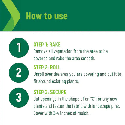 50-Ft X 3-Ft Basic Weed Barrier Landscape Fabric