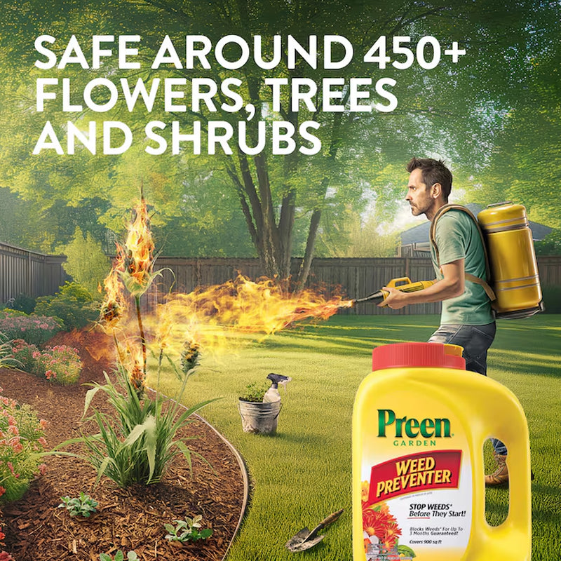 Garden Weed Preventer 5.6-Lbs. 900-Sq Ft Pre-Emergent Herbicide