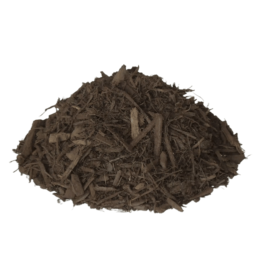 Dyed Brown, Double Shredded Mulch - Mulch Mound
